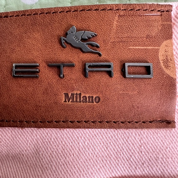 Etro Jeans With Embroidered Floral Detail Frayed hem Italy - Picture 8 of 16